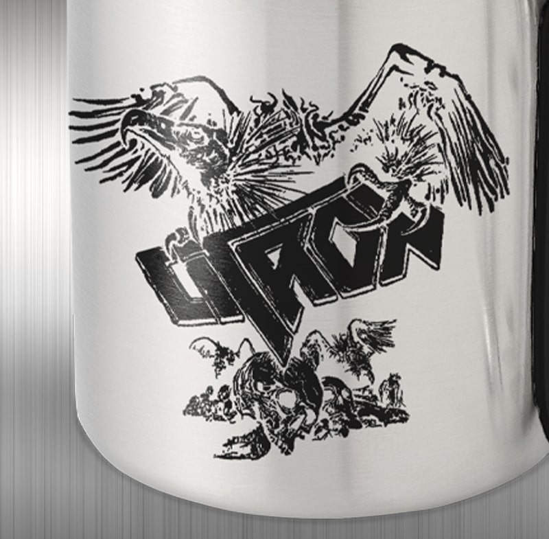 Nerezový hrnek s karabinou - Citron SUP